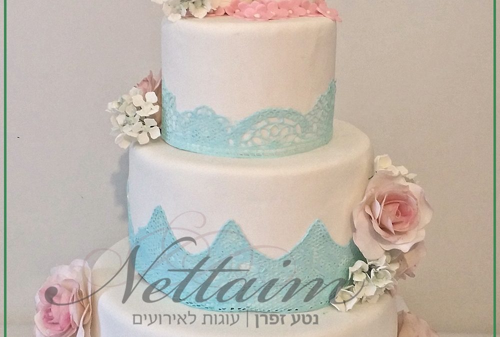 עוגת חתונה 3 קומות